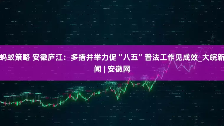 蚂蚁策略 安徽庐江：多措并举力促“八五”普法工作见成效_大皖新闻 | 安徽网