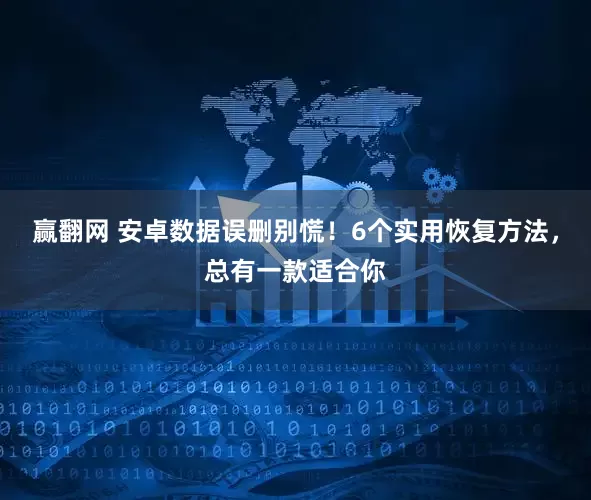 赢翻网 安卓数据误删别慌！6个实用恢复方法，总有一款适合你