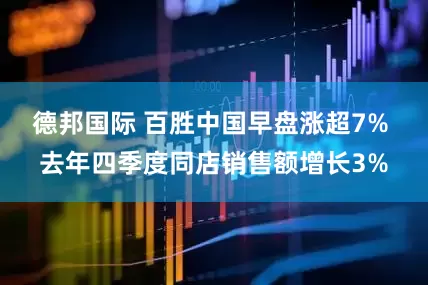 德邦国际 百胜中国早盘涨超7% 去年四季度同店销售额增长3%